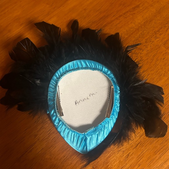 Blue Dance Costume with Tutu and Feather Headpiece Included - Picture 3 of 4